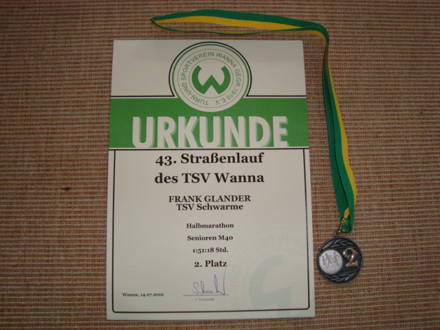 Urkunde Wanna